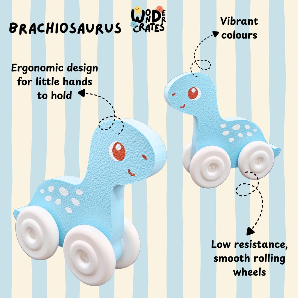 Brachiosaurus Push & Play Foam Toy - Dinosaur Series
