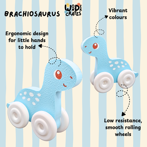 Brachiosaurus Push & Play Foam Toy - Dinosaur Series