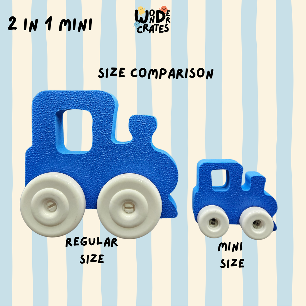 Mini Push & Play Foam Toy (2-Piece Set) - Vehicle Series
