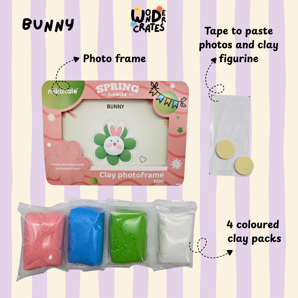 Bunny Air Dry Clay DIY Photo Frame Kit