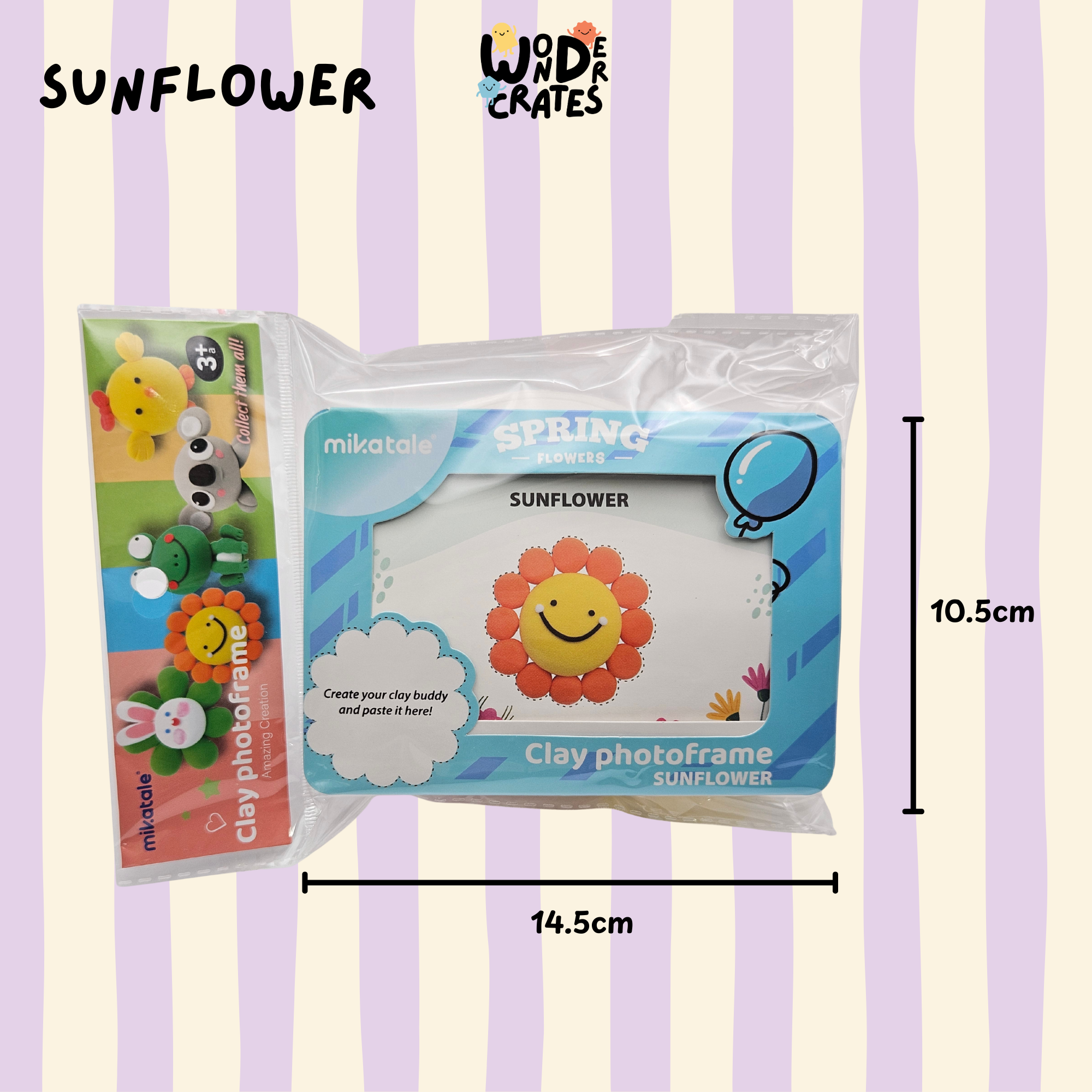 Sunflower Air Dry Clay DIY Photo Frame Kit