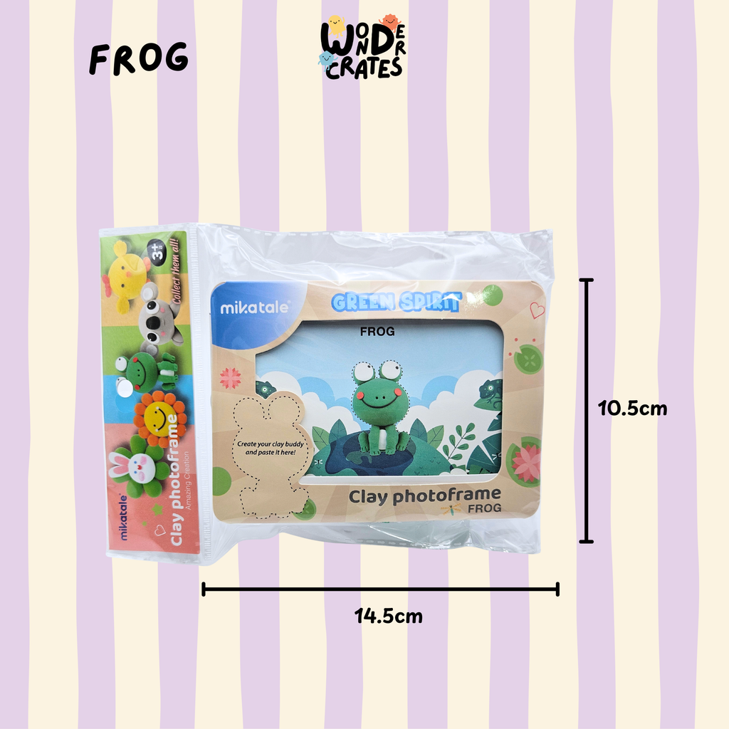 Frog Air Dry Clay DIY Photo Frame Kit