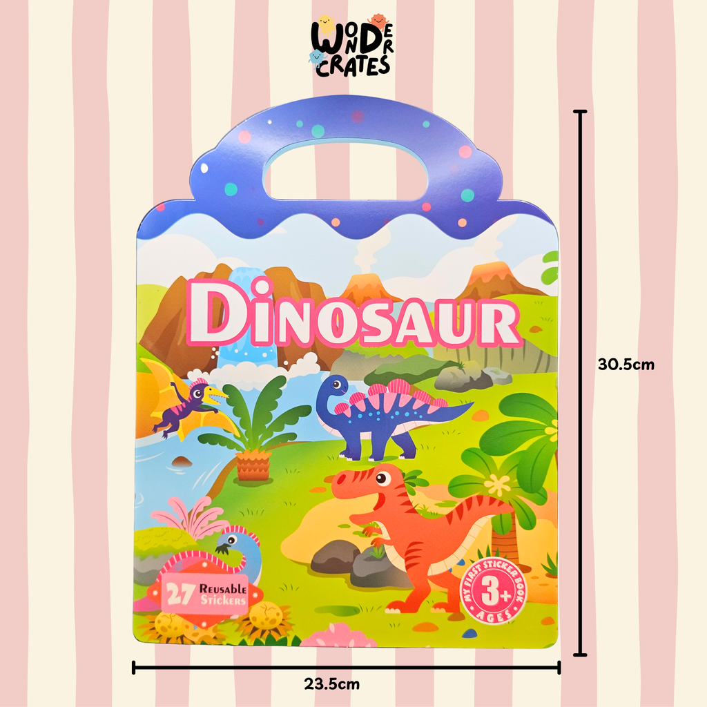 Dinosaur Reusable Jelly Sticker Book