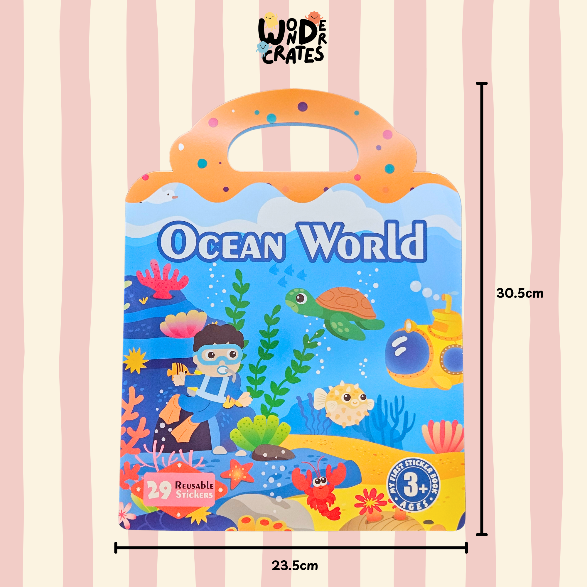 Ocean World Reusable Jelly Sticker Book