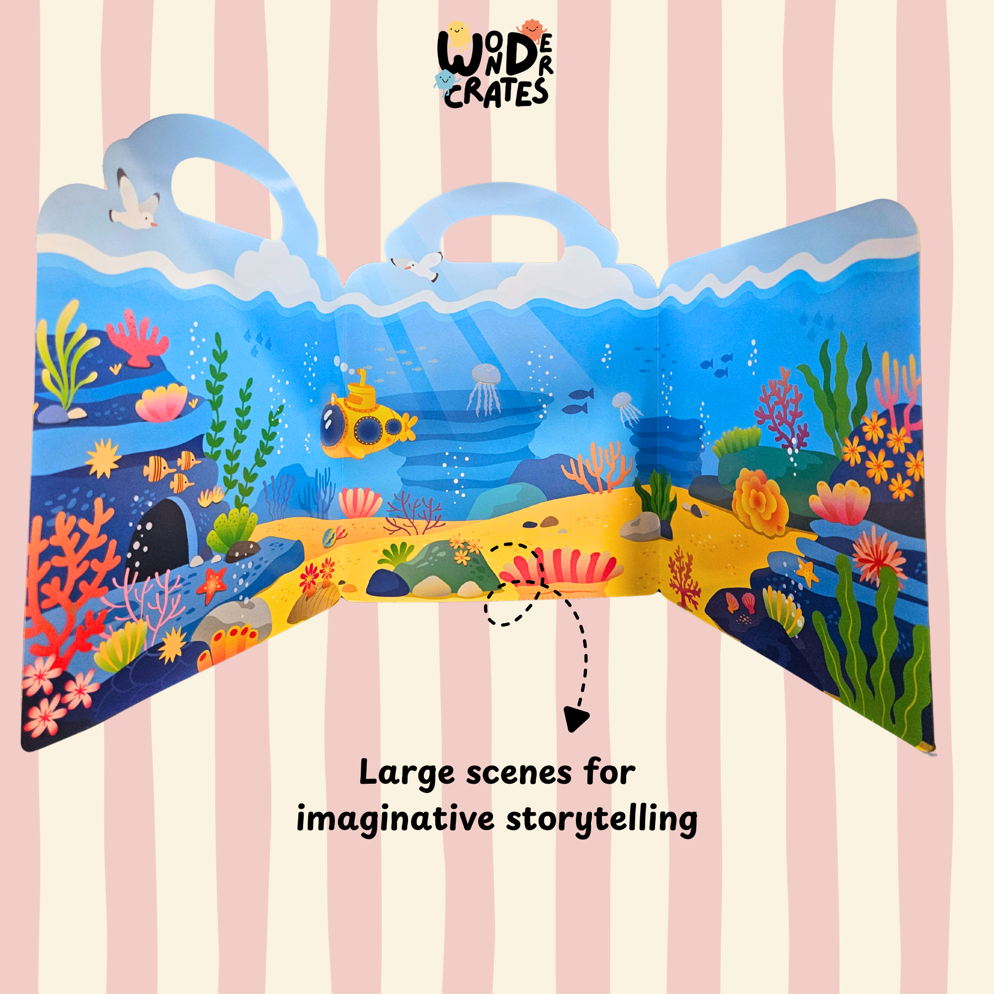 Ocean World Reusable Jelly Sticker Book