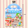 Vehicles Reusable Jelly Sticker Book