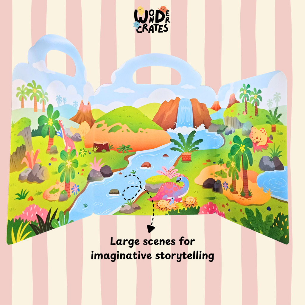 Dinosaur Reusable Jelly Sticker Book