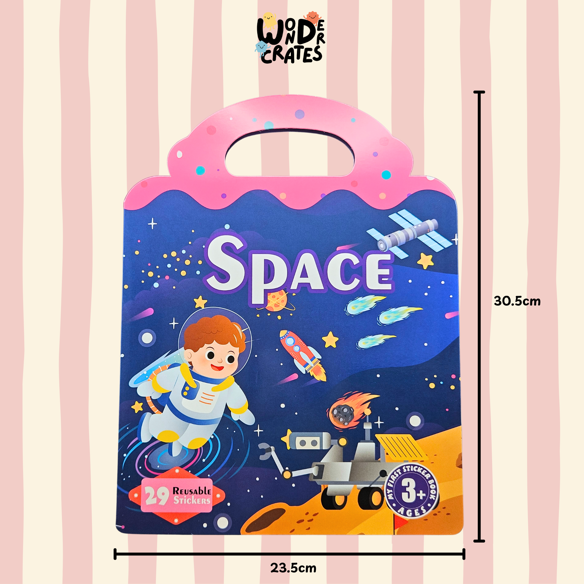 Space Reusable Jelly Sticker Book