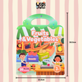 Fruits & Vegetables Reusable Jelly Sticker Book