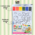 Hippo Paint with Water Sheets (2-Pack) – Includes Brush & Paint Palette