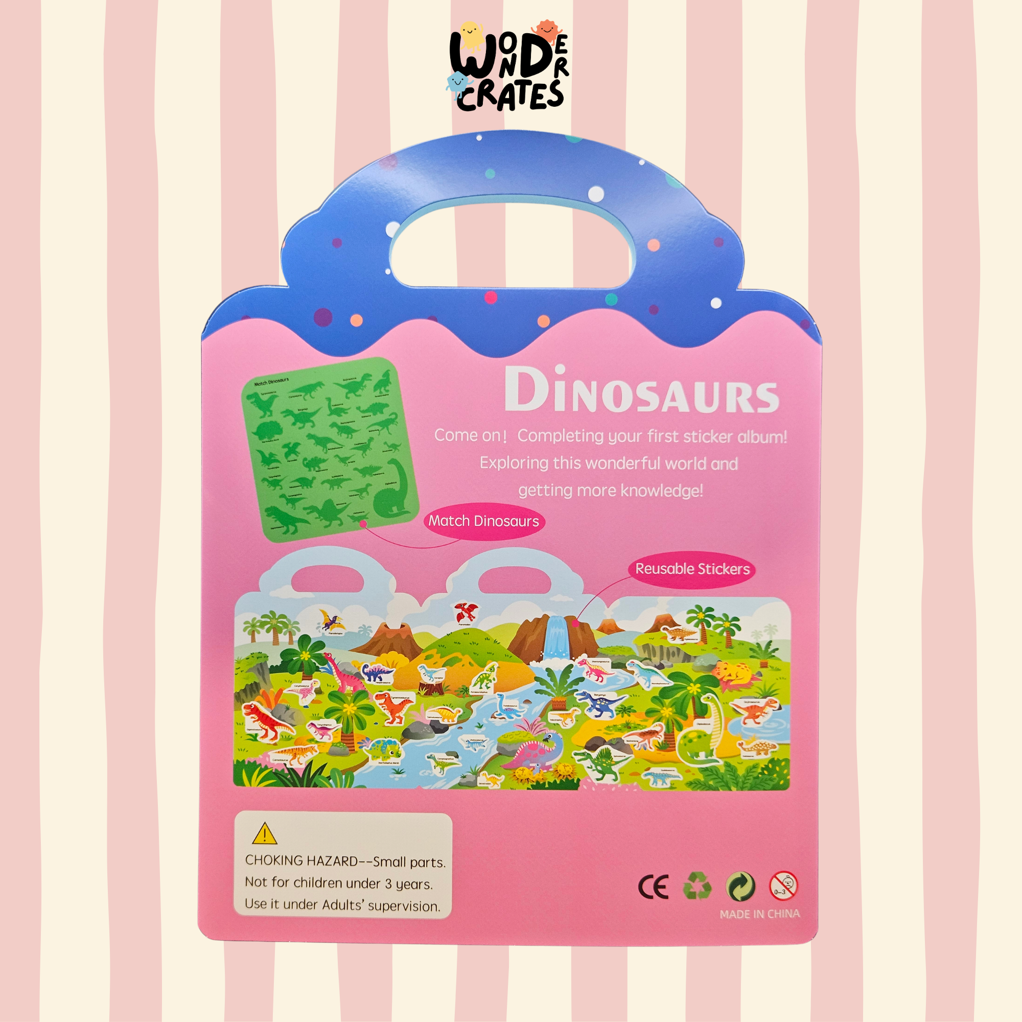 Dinosaur Reusable Jelly Sticker Book