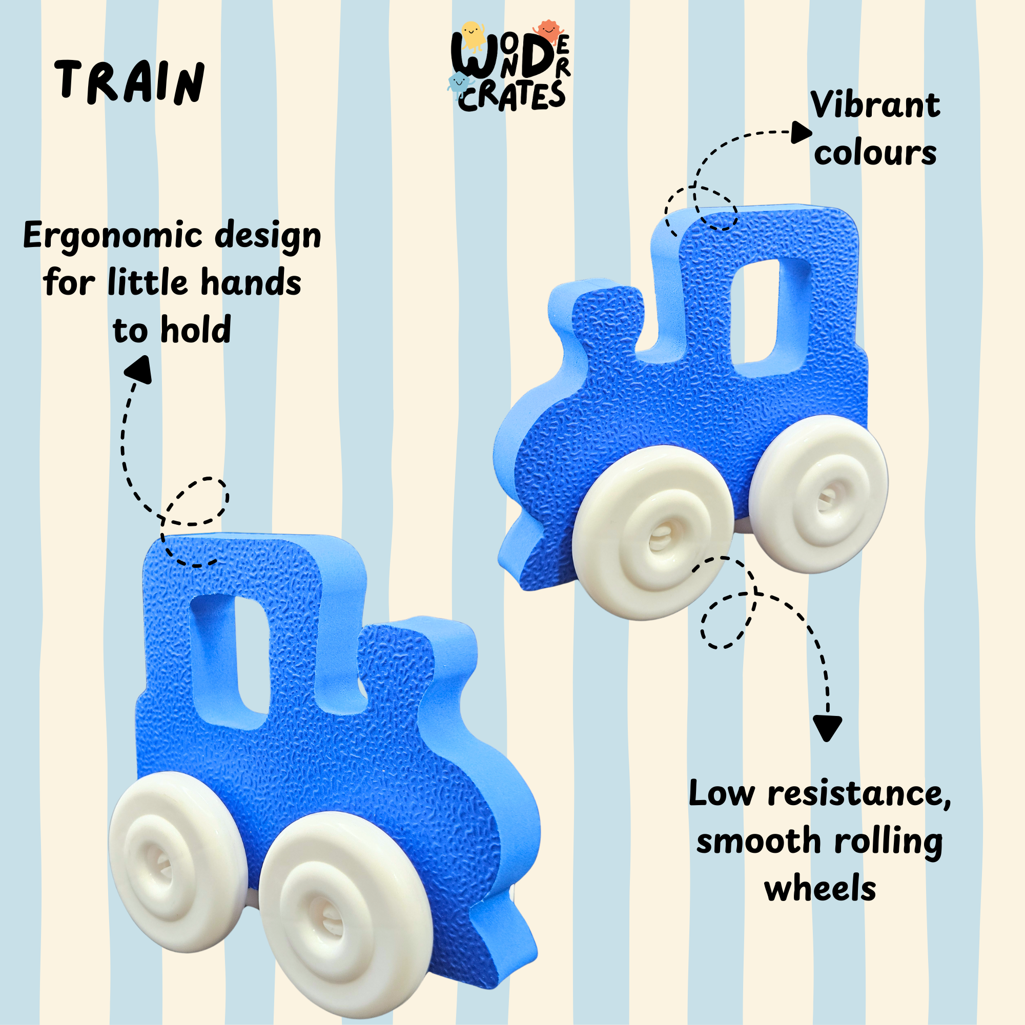 Train Push & Play Foam Toy - Vehicle Series
