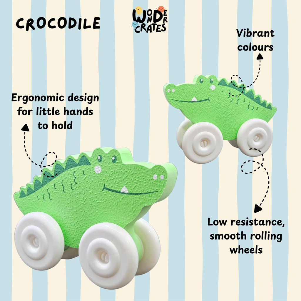 Crocodile Push & Play Foam Toy - Animal Series