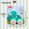 Triceratops Push & Play Foam Toy - Dinosaur Series