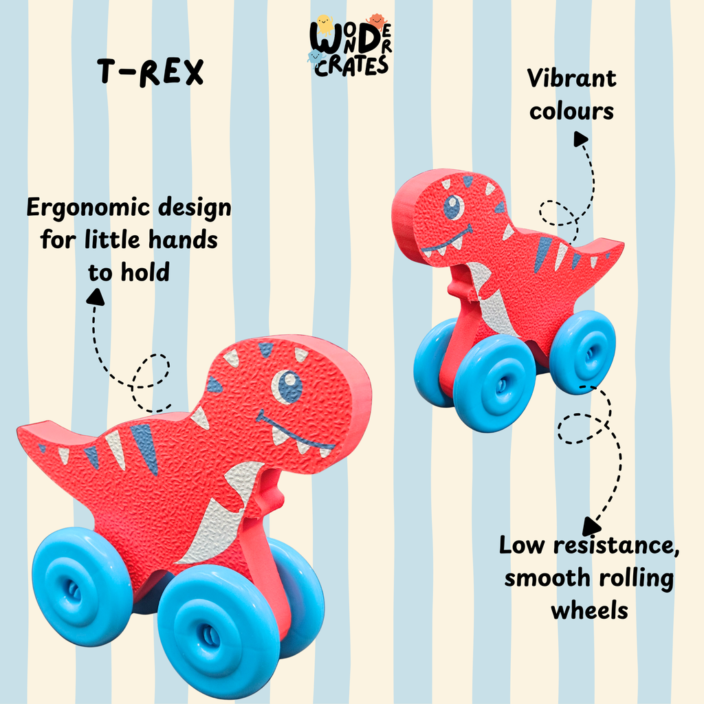 T-Rex Push & Play Foam Toy - Dinosaur Series